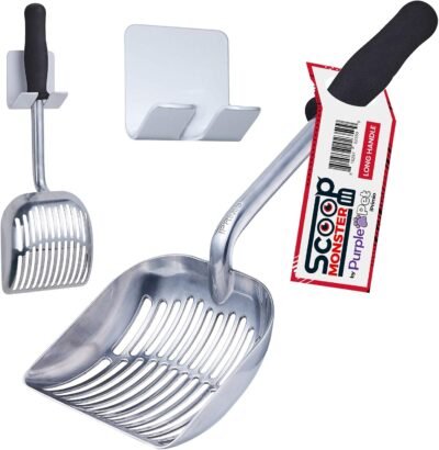iPrimio Scoop Monster Cat Litter Scooper with 17 Inch Long Handle and