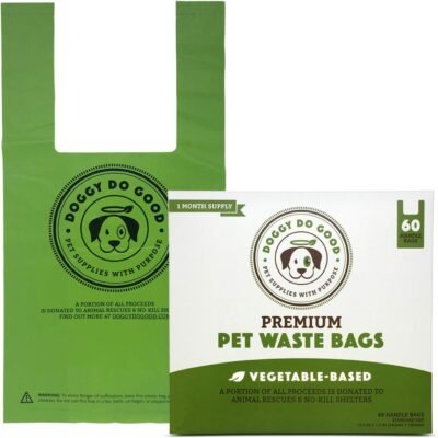 Biodegradable Poop Bags Dog Waste Bags Unscented with Easy-tie