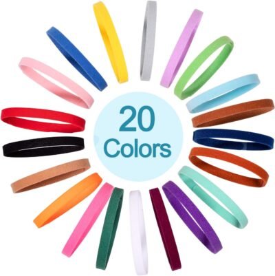 Whaline 20 Colors Puppy Whelping Collars Double-Sided Adjustable ID