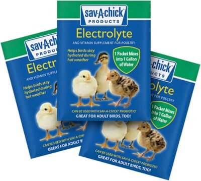 Sav-A-Chick 9 Pack of Electrolyte and Vitamin Supplement for Poultry