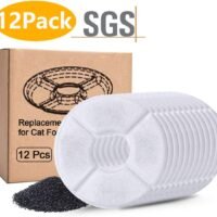 HELLOSAM Pet Fountain Automatic Water Dispenser Filters - 12Pcs