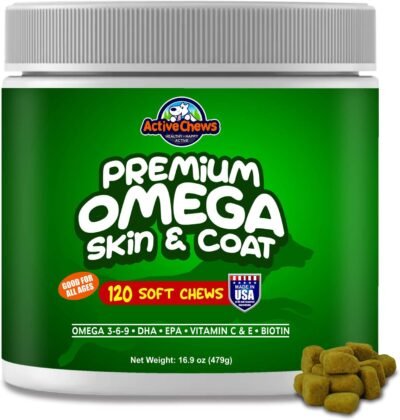 Pure Omega Fish Oil for Dogs All Natural Omega 3 for Dogs Skin and