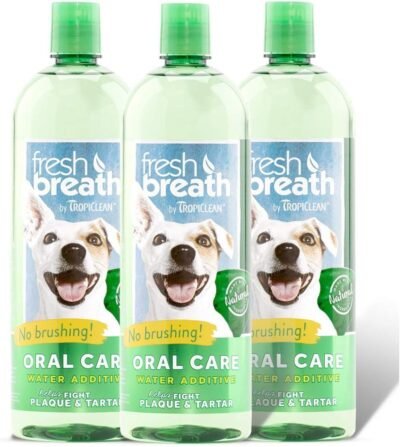 Tropiclean Fresh Breath Plaque Remover Pet Water Additive 338oz Pack