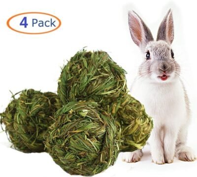 Bunny Grass Toy Natural Timothy Grass Small Animal Activity Play Chew
