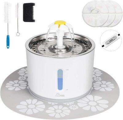 Cat Water Dispenser Pet Fountain Stainless Steel 24L Cat Water