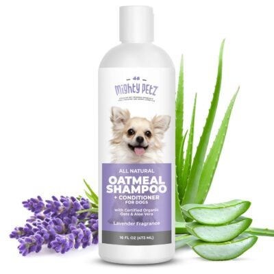 2-in-1 Oatmeal Dog Shampoo and Conditioner All Natural Relief for