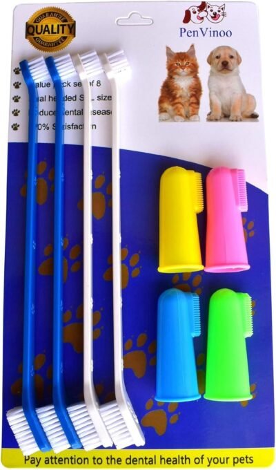 PenVinoo Dog Toothbrush Pet Toothbrush Finger Toothbrush Small to