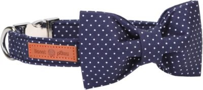 Lionet Paws Dog and Cat Collar with BowtieSoft and