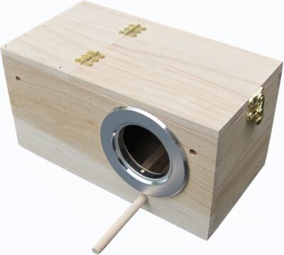 FITOOL Parakeet Nest Box Budgie Nesting House Breeding Box for