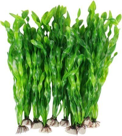 MyLifeUNIT Artificial Seaweed Water Plants for Aquarium Plastic Fish