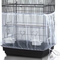 ASOCEA Universal Birdcage Cover Seed Catcher Nylon Mesh Parrot Cage