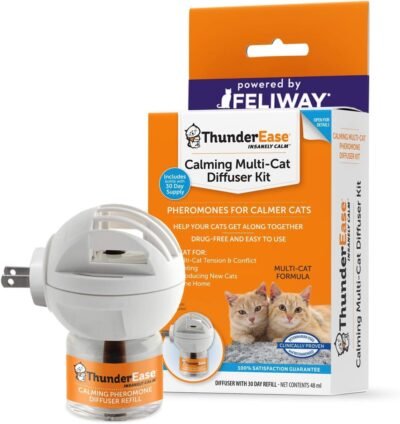 ThunderEase Multicat Calming Pheromone Diffuser Kit Powered by