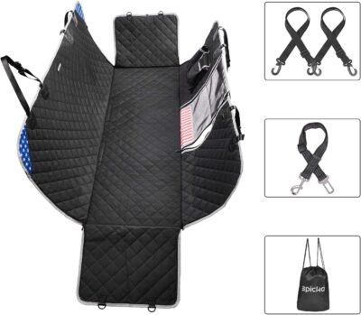 EPICKA Dog Car Back Seat Cover 100 Waterproof for Pets Hammock