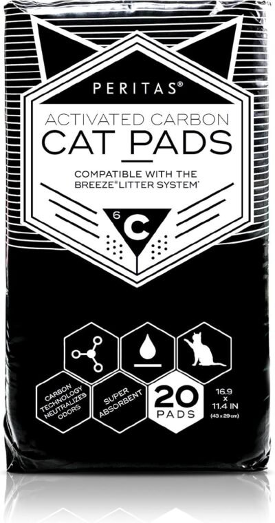 Peritas Cat Pads Activated Carbon Generic Refill for Breeze Tidy Cat
