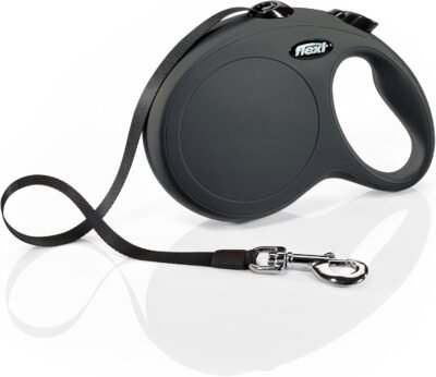 FLEXI Design Retactable Dog Leash in Black 26'