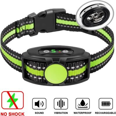 Bark Collar No Shock Bark Collar Rechargeable Bark Collar Shockless