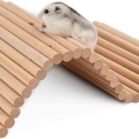 Niteangel Hamster Climbing Ladder Wooden Suspension Bridge for Guinea