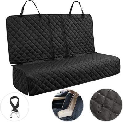 Petech Bench Dog Car Seat Cover for Back Seat Waterproof Seat Covers
