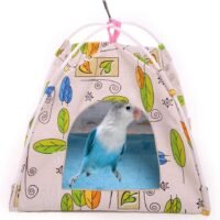 QBLEEV Bird Nest Hut HammockParrot Tent House Bed Habitat Hideaway