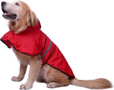 HDE Dog Raincoat Hooded Slicker Poncho for Small to X-Large Dogs and