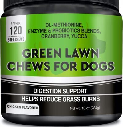 GOODGROWLIES Grass Saver for Dogs - Dog Pee Lawn Repair Treats -