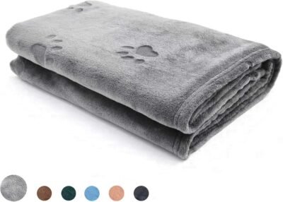 YINXUE 2 Pack Soft Pet Flannel Blanket with Cute 3D Paw Design 30' x
