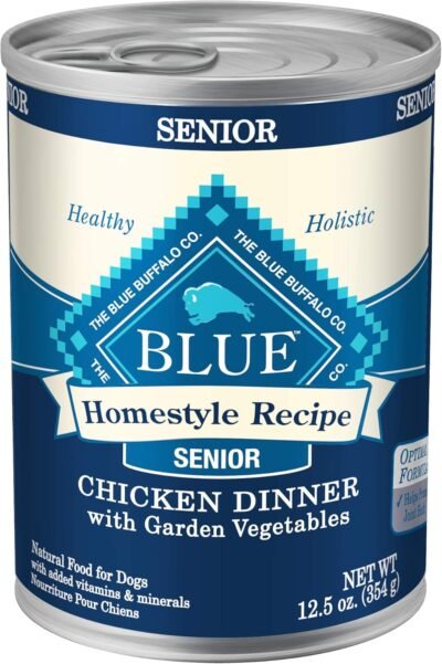 Blue Buffalo Homestyle Recipe Natural Senior Wet Dog Food Chicken