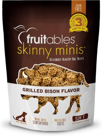 Fruitables Skinny Minis Bison Soft & Chewy Dog Treats