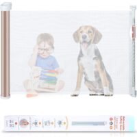 Babepai Retractable Baby Safety Gate - 3-Direction Rotated Openings