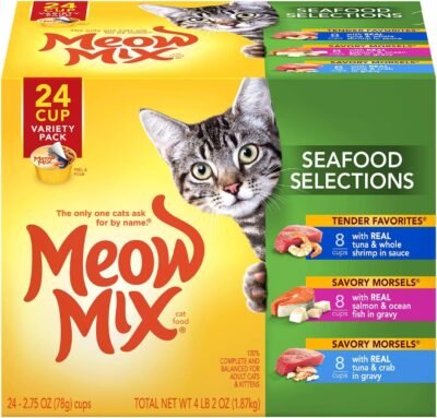 Meow Mix Savory Morsels Wet Cat Food 275 Ounce Cups