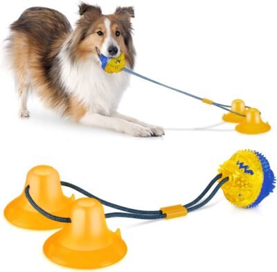 ComfiTime Suction Cup Dog Toy - Upgraded Design and Materials