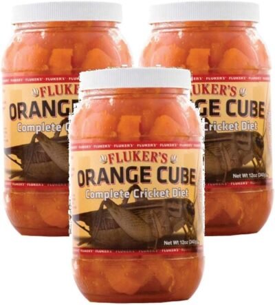 Fluker's 12 oz Orange Cube Complete Cricket Diet Pack of 3