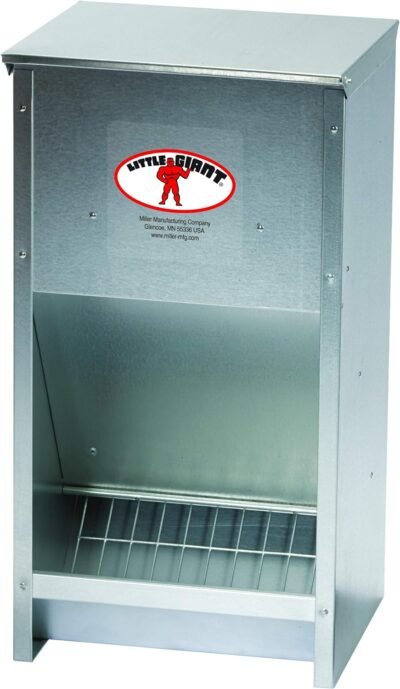 Little Giant Large Steel Poultry Feeder Galvanized High Capacity