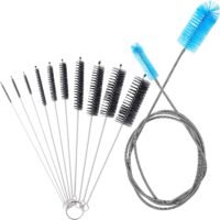 Aquarium Filter Brush Set Flexible Double Ended Bristles Hose Pipe