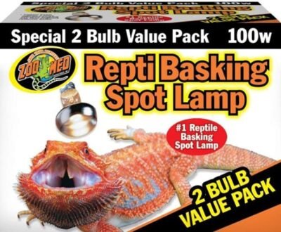 Zoo Med Repti Basking Spot Bulb 100 watt E27 threaded base set of 2