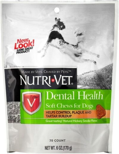 Nutri-Vet Dental Health Soft Chews for Dogs 6 Ounce