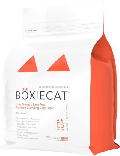 Boxiecat Extra Strength Premium Clumping Cat Litter - Scent Free