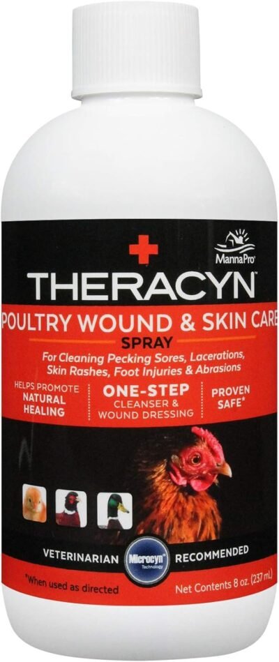 Manna Pro Theracyn Poultry Wound and Skin Care Spray