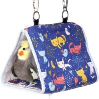 KINTOR Bird Nest Snuggle HutParrot Habitat Cave Hanging Tent for