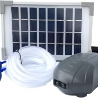 AEO Solar Powered Air Pump Kit Two Airing Stones 3LPM Air Pump & 25W