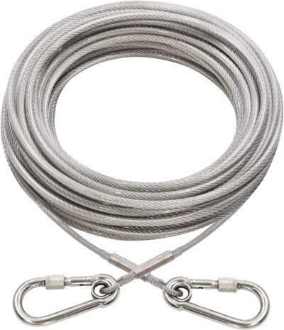 XiaZ Dog Runner Tie Out Cable Dog Leash Run Trolley Training Lead