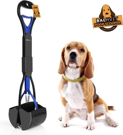 Balhvit Long Handle Portable Pet Pooper Scooper for Dogs with