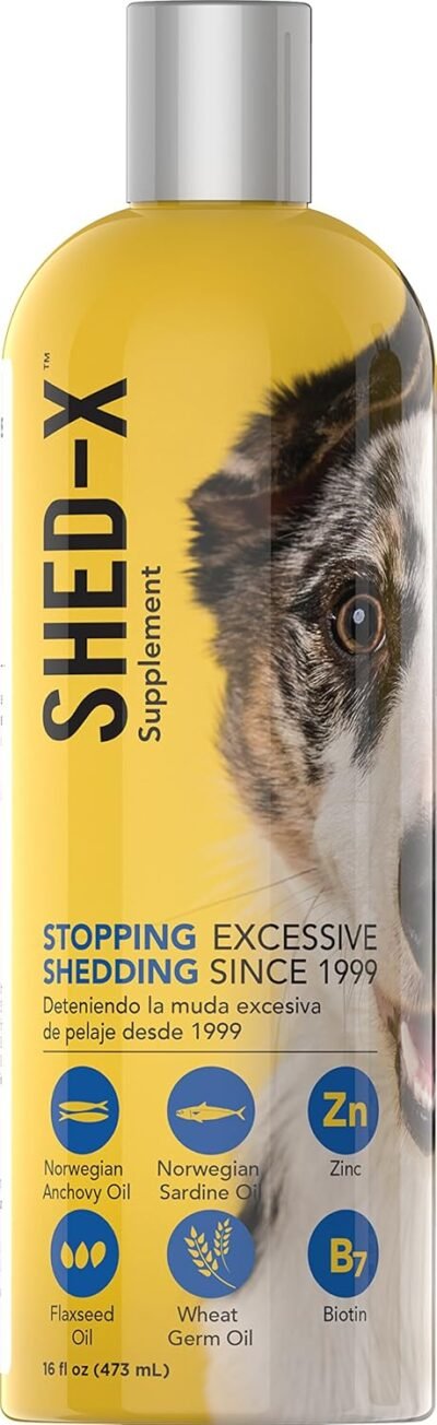 Shed-X Dermaplex Liquid Daily Supplement for Dogs 100 Natural