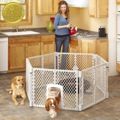 North States MyPet IndoorOutdoor Petyard Pet enclosure with lockable