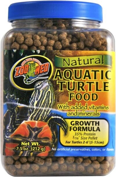 Natural Aquatic Turtle Food With Growth Formula pack of 2