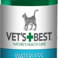 Vet's Best Waterless Cat Bath No Rinse Waterless Dry Shampoo for Cats