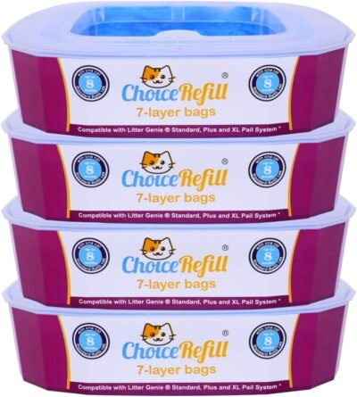 ChoiceRefill Compatible with Litter Genie and Pet Genie Pail - 4 Pack