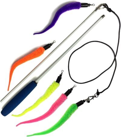 Pet Fit For Life 5 Piece Worms Teaser and Exerciser for Cat and