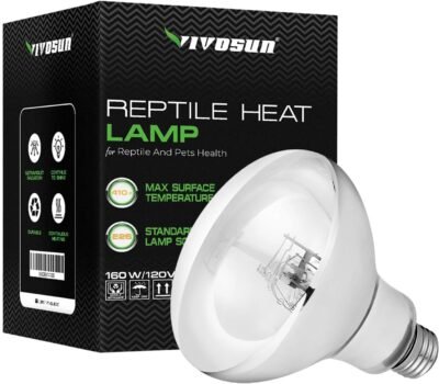 VIVOSUN Reptile Heat Lamp Bulb - 125W160W High Intensity