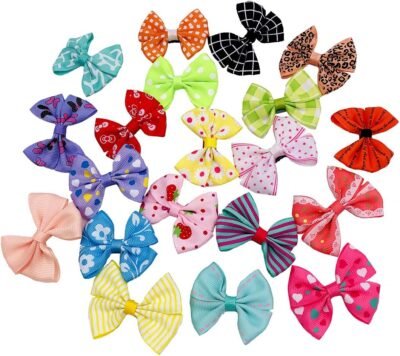PET SHOW Dog Hair Bows with Alligator Clips for Small Dogs Bowknot